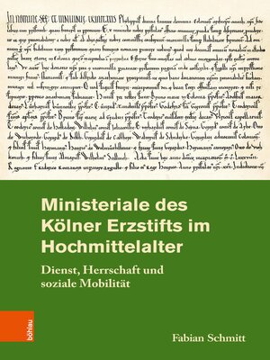 cover image of Ministeriale des Kölner Erzstifts im Hochmittelalter